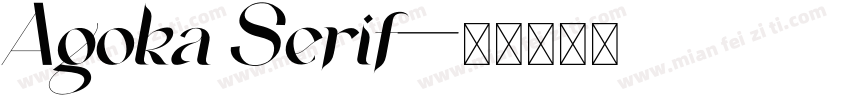 Agoka Serif字体转换